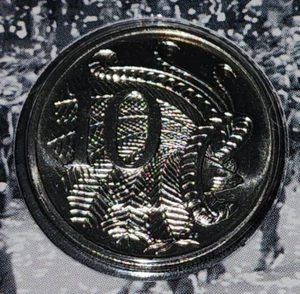1995 Australian Ten cent 10c coin - Lyrebird - UNC ex mint set - Picture 1 of 2