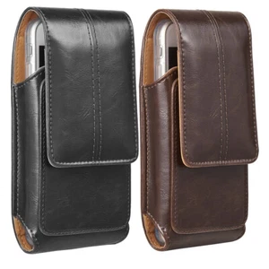 iPhone 11 Pro 8 7 Plus Pouch Case with Clip Belt Cell Phone Case Leather Pouch - Picture 1 of 29