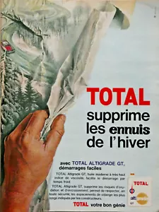 PUBLICITÉ DE PRESSE 1966 TOTAL SUPPRIME LES ENNUIS DE L'HIVER - ADVERTISING - Bild 1 von 1
