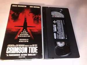 Crimson Tide (VHS, 1995) Vhs Cassette Tape Denzel Washington Gene Hackman - Bild 1 von 2