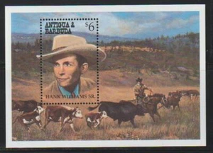 ANTIGUA & BARBUDA 1994 STARS COUNTRY AND WESTERN MUSIC WILLIAMS SR SS MNH-ANT435 - Bild 1 von 1