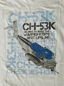 T-shirt uomo XL CH-53K elicottero bianco combattenti..gildan - Foto 1 di 4