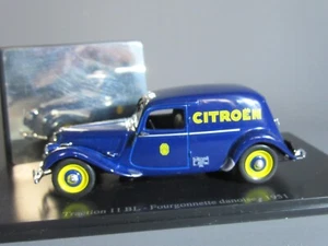 A587 Atlas 34 Citroën Traction 11 BL Furgonetta Danese 1951 Blu 1:43 + Base - Foto 1 di 12