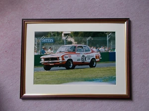 PETER BROCK V8 TORANA PHOTOGRAPH FRAMED - Picture 1 of 1