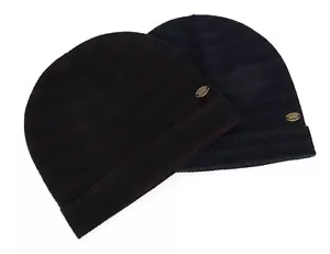 SCOTCH & SODA Men Hat OS Purple Blue Striped Pattern Pure Wool Beanie 2 Pack - Picture 1 of 13