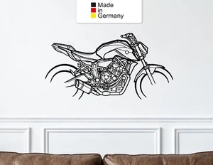 MT07 2021 Wandkunst aus Metall, Motorrad-Wand-Kunst, Motorrad-Wand-Dekor - Bild 1 von 9