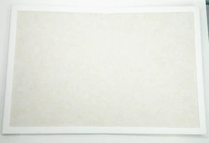 Felt Bulletin Board w/ Felt Frame Boarder 23.6" x 15.7" Beige Pin Board Display - Picture 1 of 4