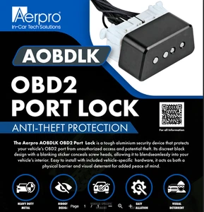 AOBDLK - Aerpro OBD2 Port Anti-Theft Lock - Picture 1 of 2