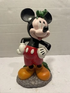 Disney Mickey Mouse With Frog Sitting on Head 10" Garden Statue Outdoor Decor - Picture 1 of 5
