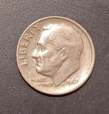 1967 Roosevelt Dimes US Coins Collection No Mint Mark (#2) - Image 1 of 2