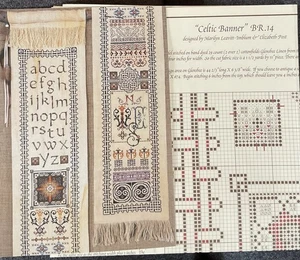 Butternut Road Cross Stitch Pattern Celtic Banner BR 14 Linen Thread New - Picture 1 of 3