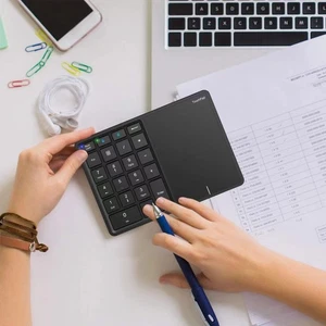 Dual-Mode Numeric Keyboard With Touchpad BT Keypad Type-C Wireless Pad - Afbeelding 1 van 16