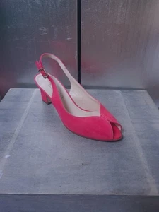 Zapatos de salón PETER KAISER Peeptoes como nuevos talla 38 (5) rosa magenta 1821 - Imagen 1 de 15