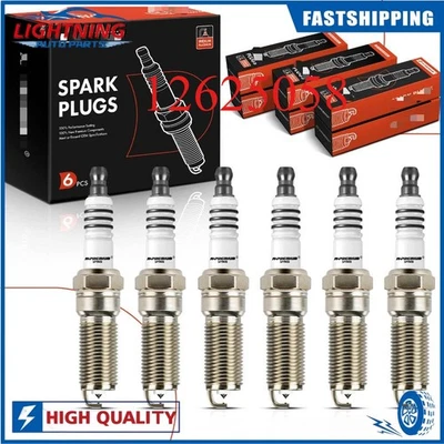 6Pcs Iridium Platinum Spark Plugs for Chevrolet Express 18-20 Silverado 14-21 — 第 1/4 张图片