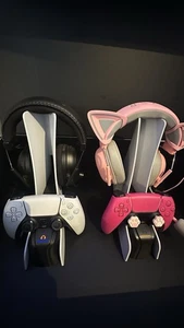 2 x Snakebyte Gaming Headset and PS5 DualSense Controller Charging Stand - Picture 1 of 12