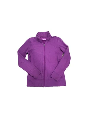 Tek Gear женщин полный молнии флисовая куртка маленький фиолетовый длинным рукавом Athletic теплый - Изображение 1 из 4