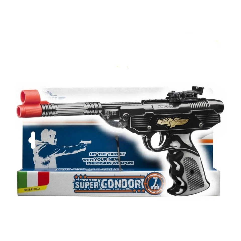 Pistola Giocattolo Super Condor in Metallo e Munizioni Incluse Villa Giocattoli - Immagine 1 di 1