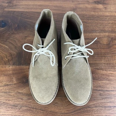 Botas Chukka Crown Vintage Casper Para Hombre Talla 9.5 Gamuza Taupe Con Cordones Hechas en India Foto 1 de 4