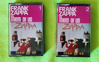 Frank Zappa  Them or us  2 MC Cassette Tape Italia - Immagine 1 di 3