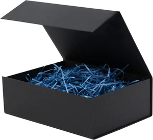 Leere Geschenkbox klein schwarz 7,8 x 7 x 3,1 cm Geschenkbox mit Deckel Trauzeugen Graduati - Bild 1 von 6