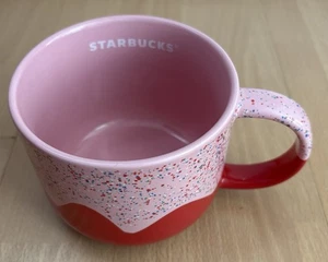 Starbucks Becher Tasse - 2024 - rot/rosa mit bunten Punkten- Mug Cup - Bild 1 von 8