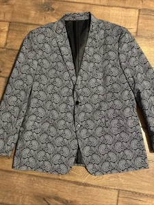 CAPPOTTO SPORTIVO MADISON SLIM FIT COTONE tg 48R blazer giacca blu scuro (o nero) e bianco - Foto 1 di 15