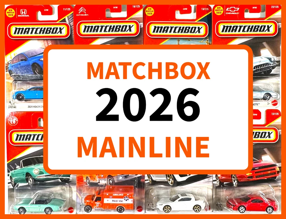 Matchbox 2026 Mainline - U PICK - Immagine 1 di 1