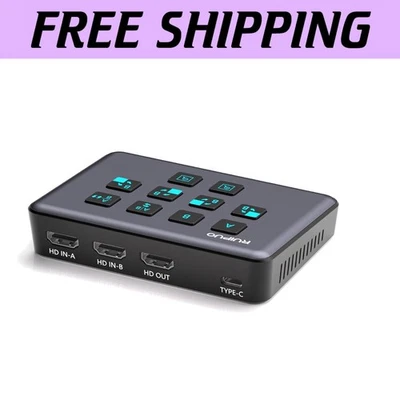 4K HDMI Live Stream Switcher & Video Capture Card for Seamless Streaming - Image 1 of 4