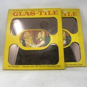 Vintage NOS 12 Glas-Tile Hoyne 12”X12” Mirrors - 1200 Sof Bronze - Picture 1 of 4