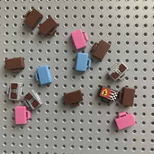 15 pieces  LEGO  Minifigure Suitcase Briefcase Luggage Bag Business Utensil 4449 - Picture 1 of 8