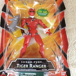 Figura de acción Power Rangers Jungle Fury RED Sound Fury TIGER Ranger NUEVA - Imagen 1 de 4
