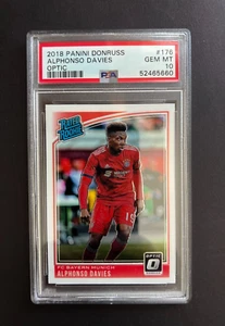 Panini Donruss Alphonso Davies 2018 #176 novatos clasificación óptica RC PSA 10 gemas como nuevo - Imagen 1 de 2