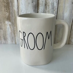 Rae Dunn GROOM Mug Cup Artisan Collection by Magenta White Black Wedding - Picture 1 of 5