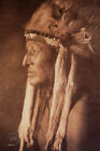 1905 Vintage Edward Curtis Photo Print Indian Mrs Jake Redcloud Engraving 11x14