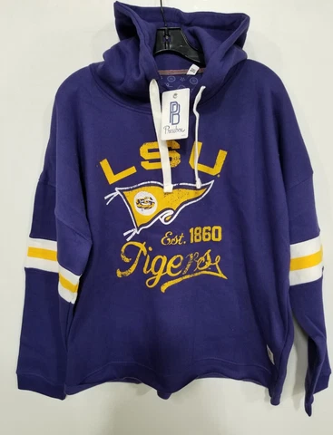 Pressbox LSU Super Pennant Pullover Hoodie Sz 2XL - Purple Cover