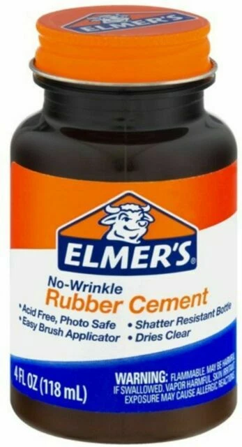 Elmer's E904 No-Wrinkle Rubber Cement - 4fl. oz