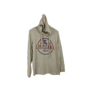 Louisiana Tech University Hoodie Women's Size XL Beige Tan Blue 84 - Picture 1 of 12