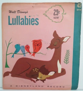 45RPM Disneyland Record Walt Disney's Lullabies Rockabye Baby/Brahms' "Lullaby" - Bild 1 von 4