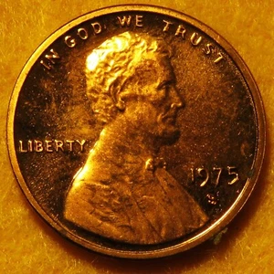 Proof 1975-s Lincoln Memorial Cent - Picture 1 of 6