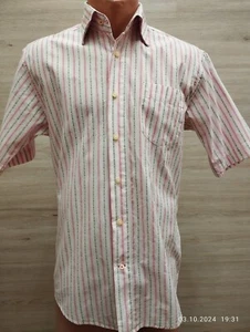 Dragonfly Rock n Roll Vision Live Men Shirt Size Medium Short Sleeve Striped - Picture 1 of 8