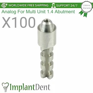 100x Dental Analog Multi Unit 1,4mm Prothetik Edelstahl Int Hex Konisch - Bild 1 von 3