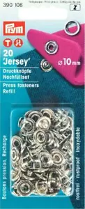 PRYM BOTTONE A PRESSIONE 10mm Ricambi 20 pezzi con Anello Silver Prym 390375 - Bild 1 von 2