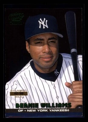 Retrato verde esmeralda del Pacífico Bernie Williams 2000 variación #304 42/99 Foto 1 de 2