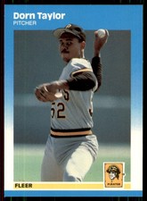1987 Fleer Update Glossy Dorn Taylor Pittsburgh Pirates #U-118