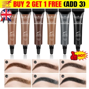 Eyebrow Tint dye gel Long Lasting Waterproof with Brush/Six Colours UK ~~ - Picture 1 of 16