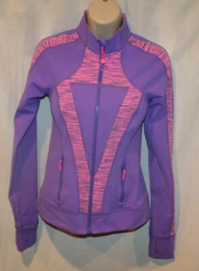 IVIVVA BY LULULEMON PERFECT YOUR PRACTICE GIRL'S JACKET SIZE 14 PURPLE & PINK - Picture 1 of 5