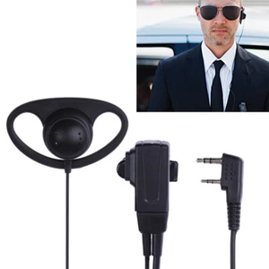 2 Pin Walkie Talkie Earpiece Headset Useful for Baofeng Kenwood Puxing TYT Radio - Afbeelding 1 van 11