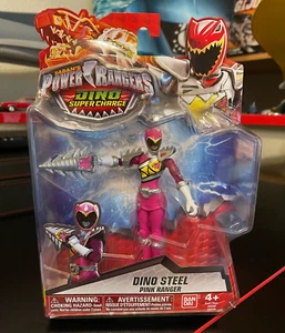 Bandai Power Rangers Dino Supercharge Dino Steel Pink Ranger 2015 nuovo in confezione originale come nuovo - Foto 1 di 2