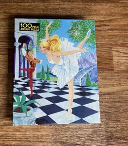 Vintage Barbie 100 Piece Puzzle Complete Ballerina 1980 Whitman - Picture 1 of 10