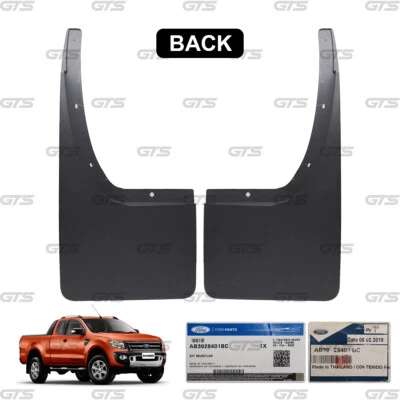 Rear Pair Mud Flap Splash Guard Fits Ford Ranger XLT T6 Wildtrak 2012 - 2014 Foto 1 de 4